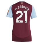 aston villa adidas home shirt 2024-25 – womens with m.asensio 21 printing Collection | Official Aston Villa FC Gear Online