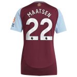 aston villa adidas home shirt 2024-25 – womens with maatsen 22 printing Collection | Official Aston Villa FC Gear Online