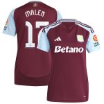 aston villa adidas home shirt 2024-25 – womens with malen 17 cup printing Collection | Official Aston Villa FC Gear Online