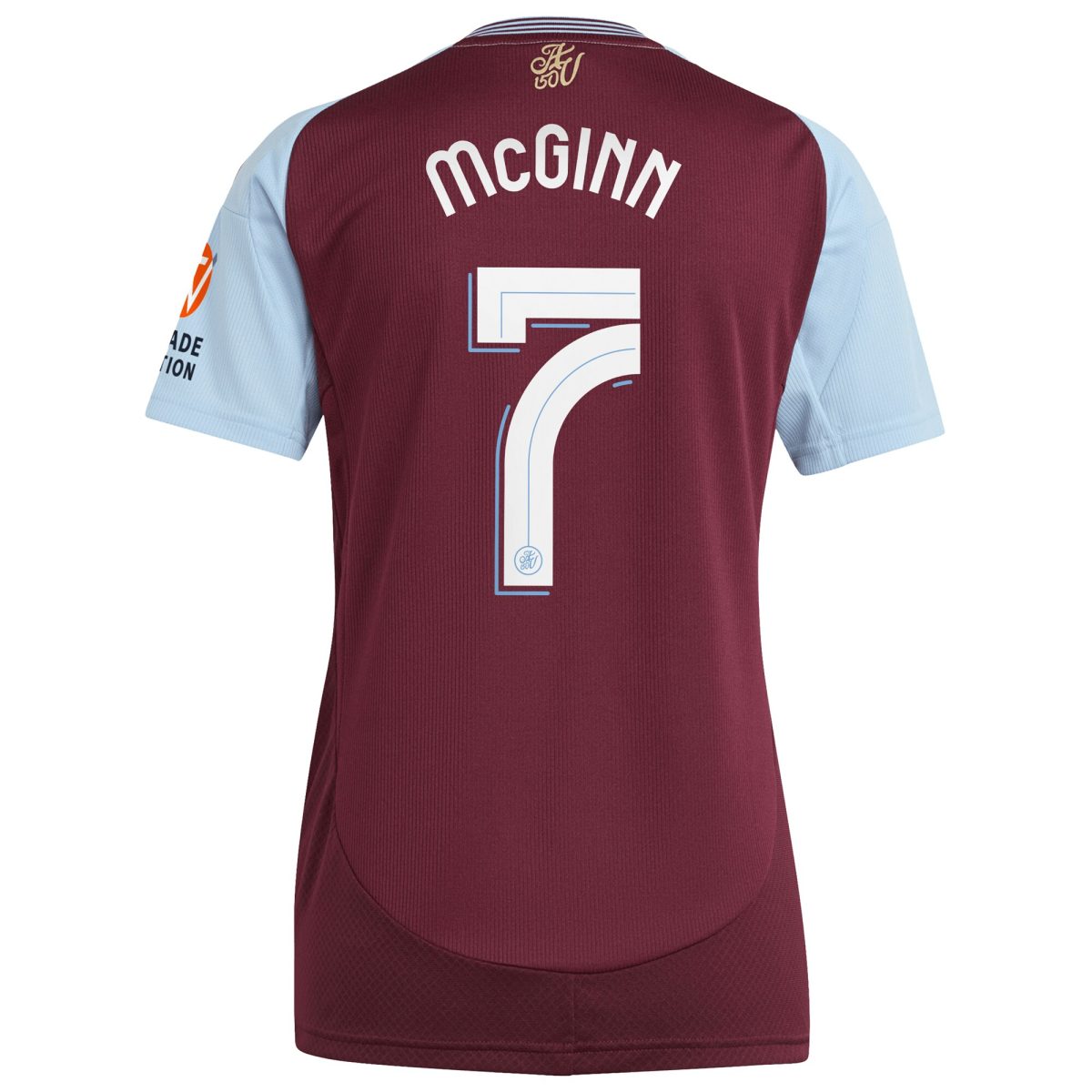 aston villa adidas home shirt 2024-25 – womens with mcginn 7 cup printing Collection | Official Aston Villa FC Gear Online