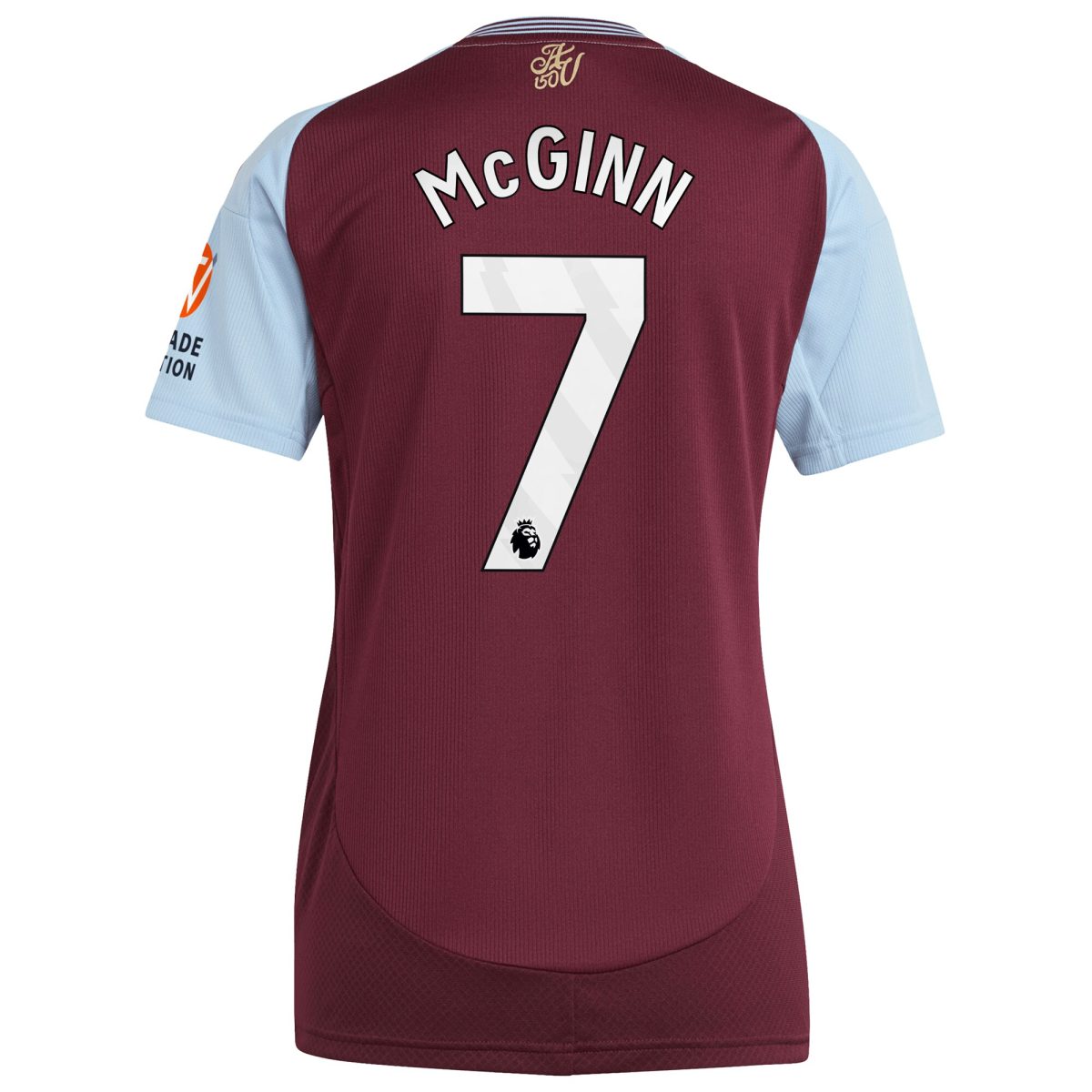 aston villa adidas home shirt 2024-25 – womens with mcginn 7 printing Collection | Official Aston Villa FC Gear Online
