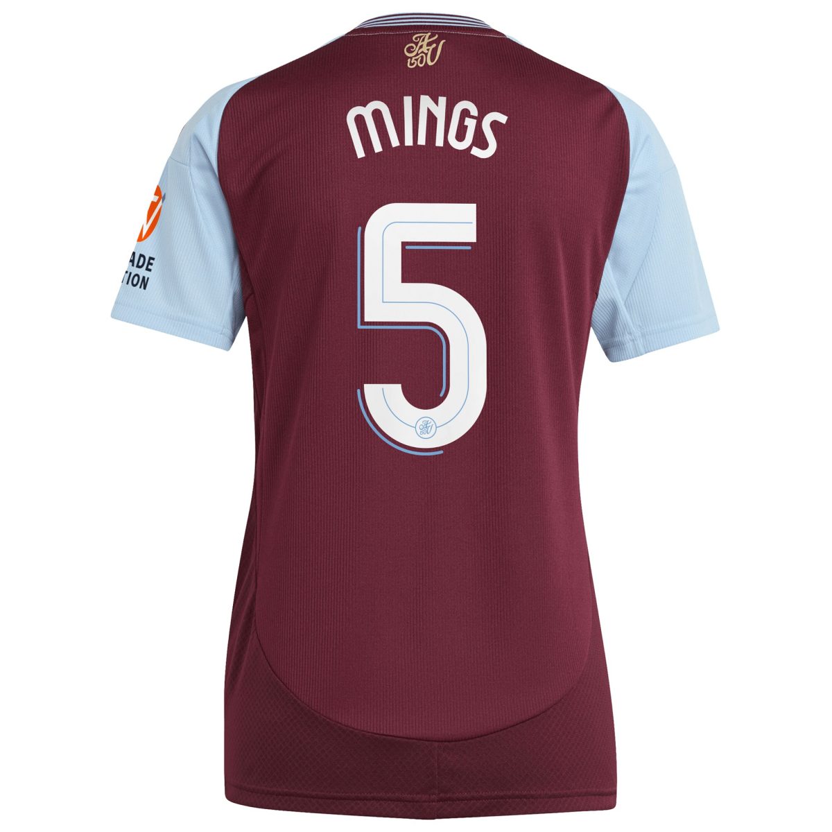 aston villa adidas home shirt 2024-25 – womens with mings 5 cup printing Collection | Official Aston Villa FC Gear Online