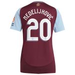 aston villa adidas home shirt 2024-25 – womens with nedeljković 20 cup printing Collection | Official Aston Villa FC Gear Online
