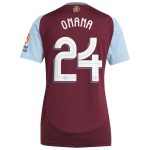 aston villa adidas home shirt 2024-25 – womens with onana 24 cup printing Collection | Official Aston Villa FC Gear Online