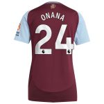 aston villa adidas home shirt 2024-25 – womens with onana 24 printing Collection | Official Aston Villa FC Gear Online