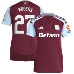 aston villa adidas home shirt 2024-25 – womens with rogers 27 cup printing Collection | Official Aston Villa FC Gear Online