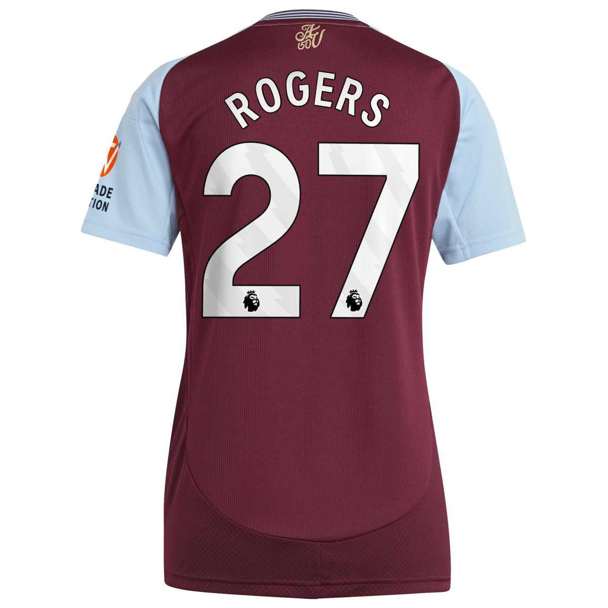 aston villa adidas home shirt 2024-25 – womens with rogers 27 printing Collection | Official Aston Villa FC Gear Online