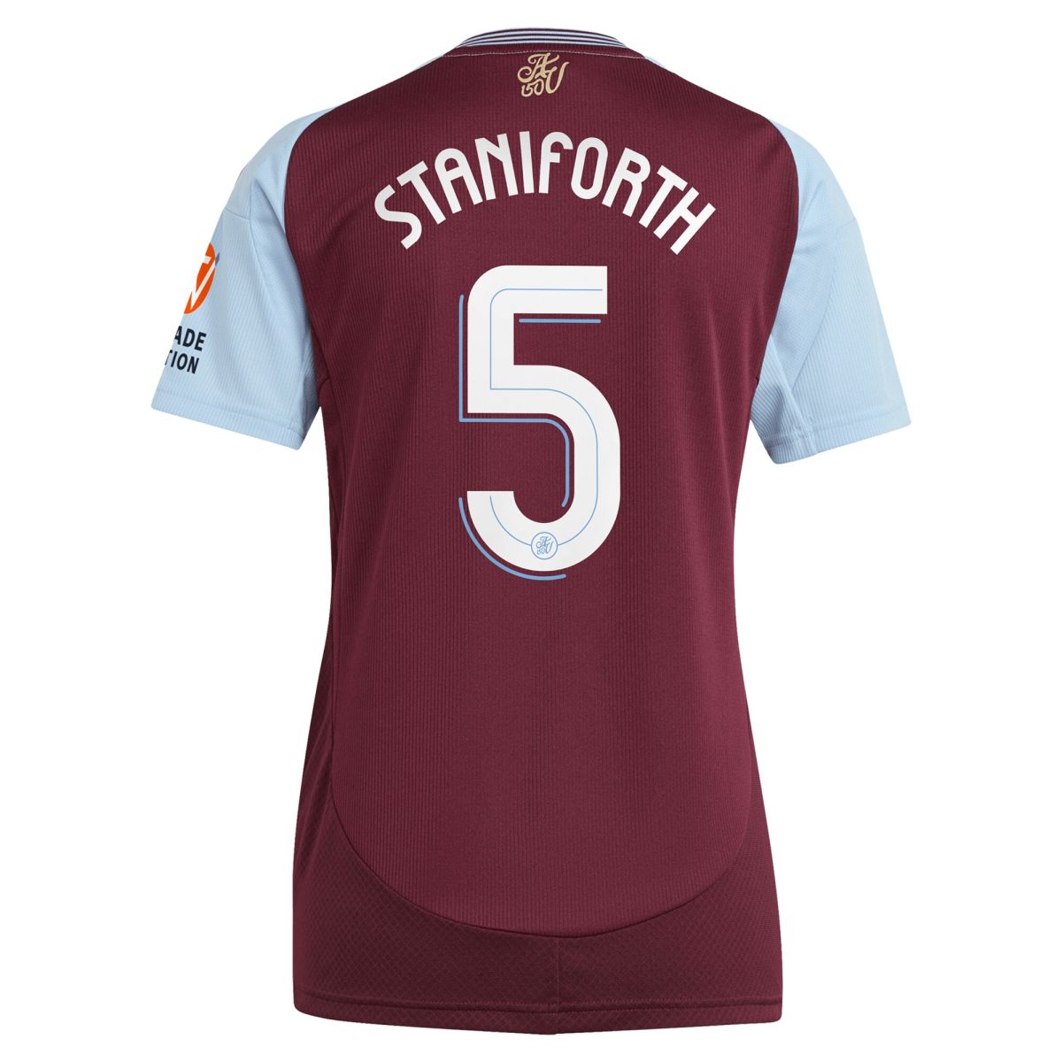 aston villa adidas home shirt 2024-25 – womens with staniforth 5 cup printing Collection | Official Aston Villa FC Gear Online