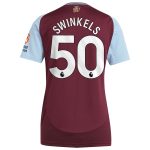 aston villa adidas home shirt 2024-25 – womens with swinkels 50 printing Collection | Official Aston Villa FC Gear Online