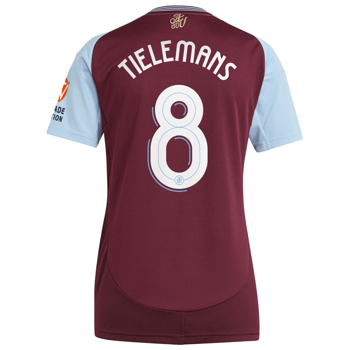 aston villa adidas home shirt 2024-25 – womens with tielemans 8 cup printing Collection | Official Aston Villa FC Gear Online