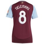 aston villa adidas home shirt 2024-25 – womens with tielemans 8 cup printing Collection | Official Aston Villa FC Gear Online