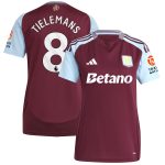 aston villa adidas home shirt 2024-25 – womens with tielemans 8 printing Collection | Official Aston Villa FC Gear Online