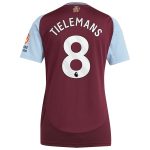 aston villa adidas home shirt 2024-25 – womens with tielemans 8 printing Collection | Official Aston Villa FC Gear Online