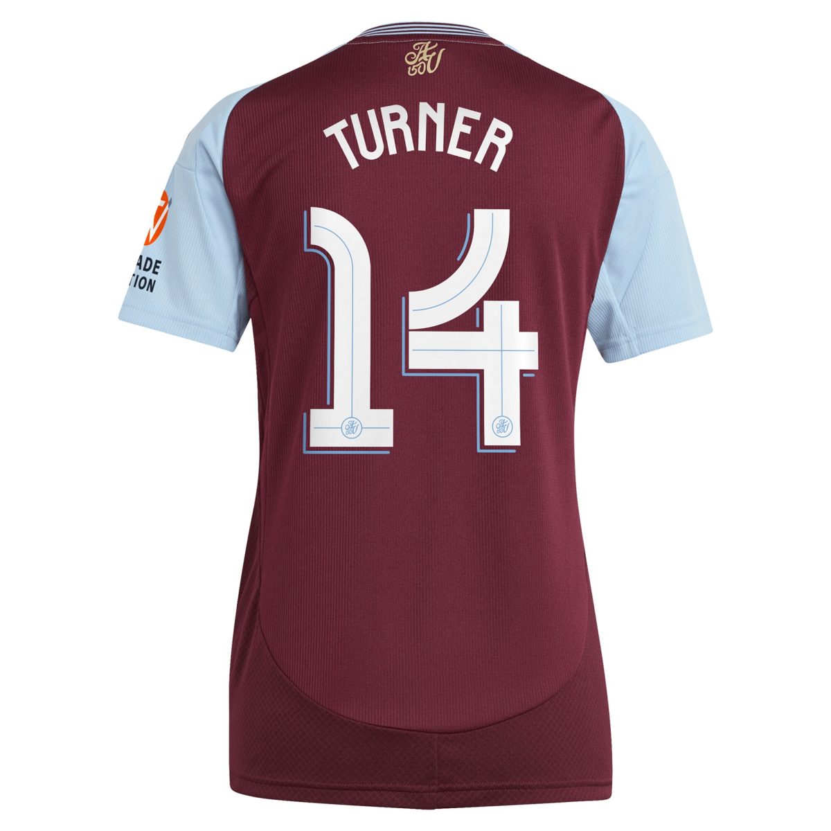 aston villa adidas home shirt 2024-25 – womens with turner 14 cup printing Collection | Official Aston Villa FC Gear Online