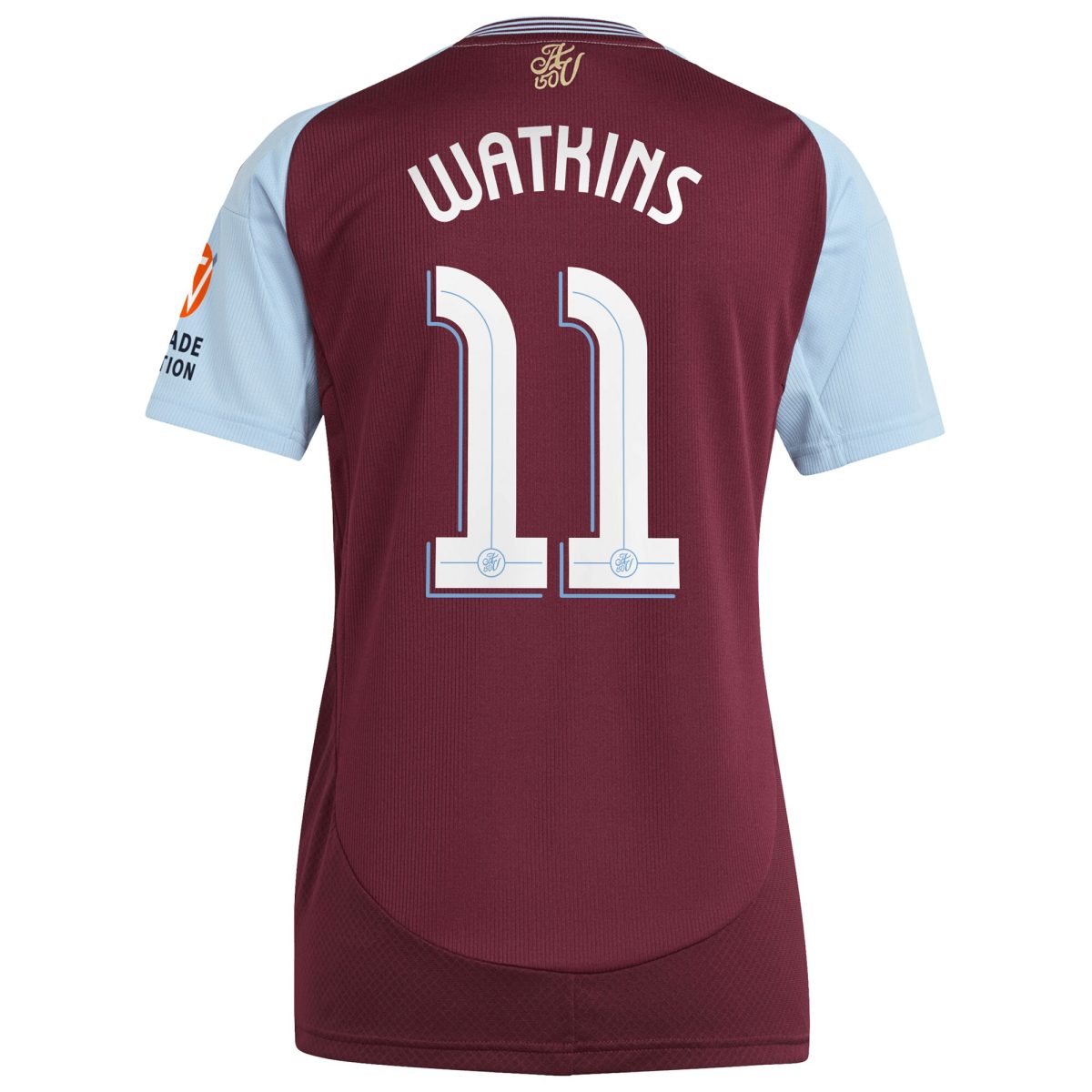 aston villa adidas home shirt 2024-25 – womens with watkins 11 cup printing Collection | Official Aston Villa FC Gear Online