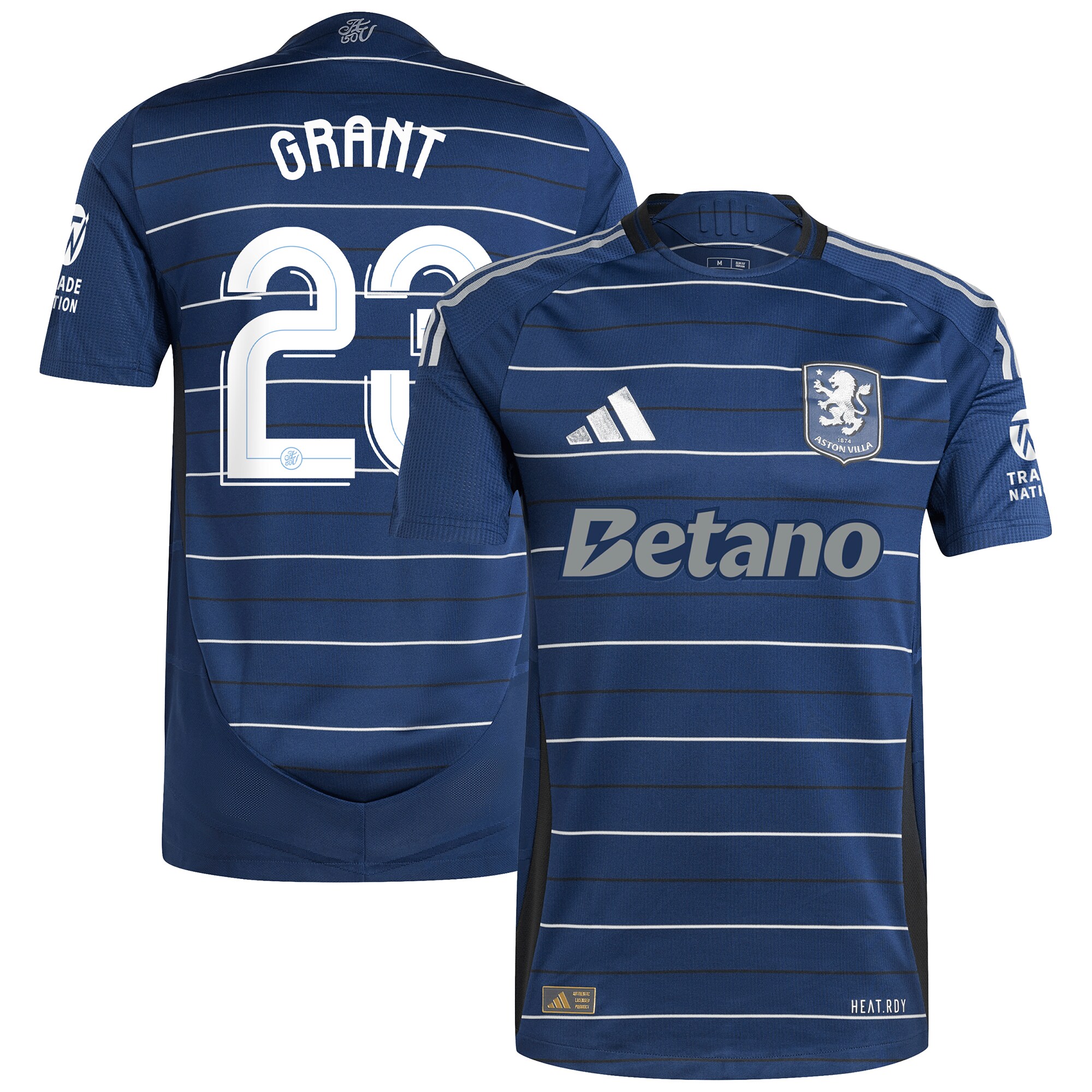 aston villa adidas third authentic shirt 2024-25 with grant 23 cup printing Collection | Official Aston Villa FC Gear Online