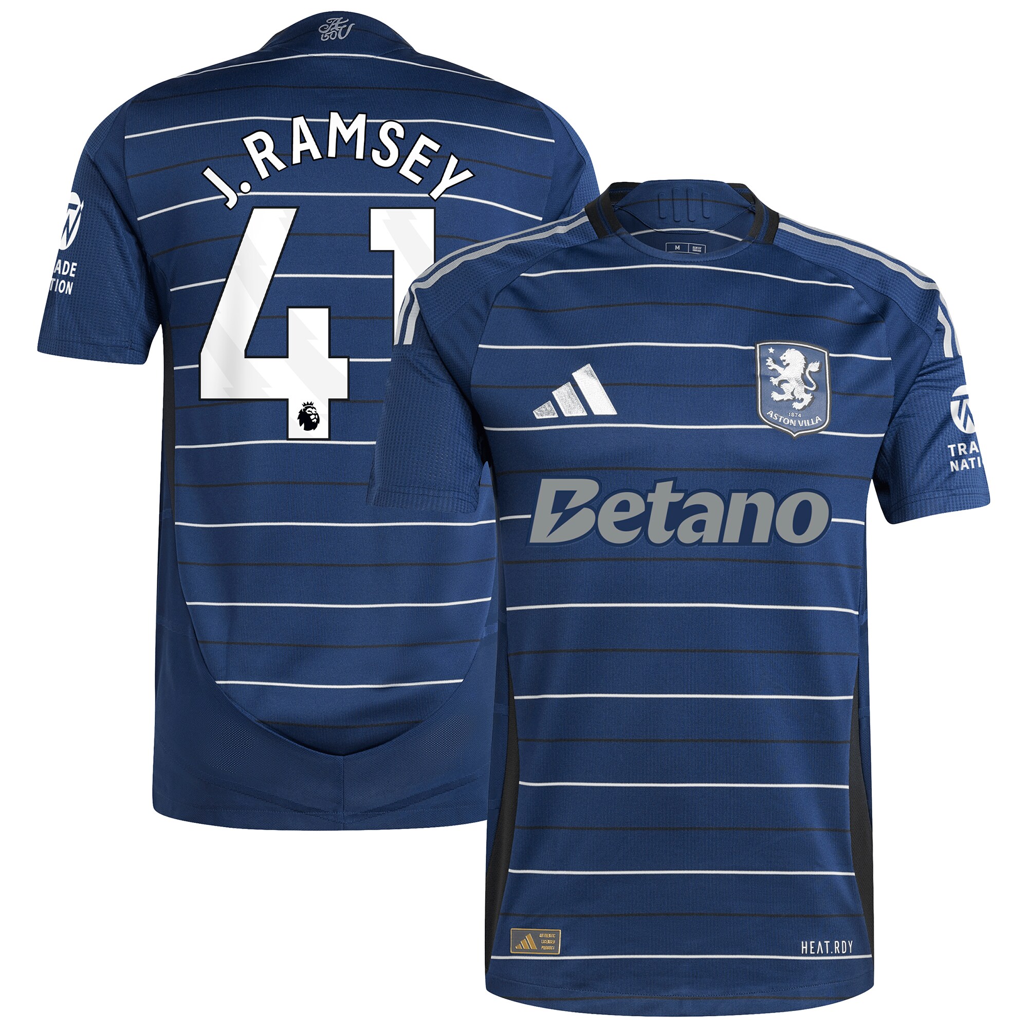 aston villa adidas third authentic shirt 2024-25 with j. ramsey 41 printing Collection | Official Aston Villa FC Gear Online