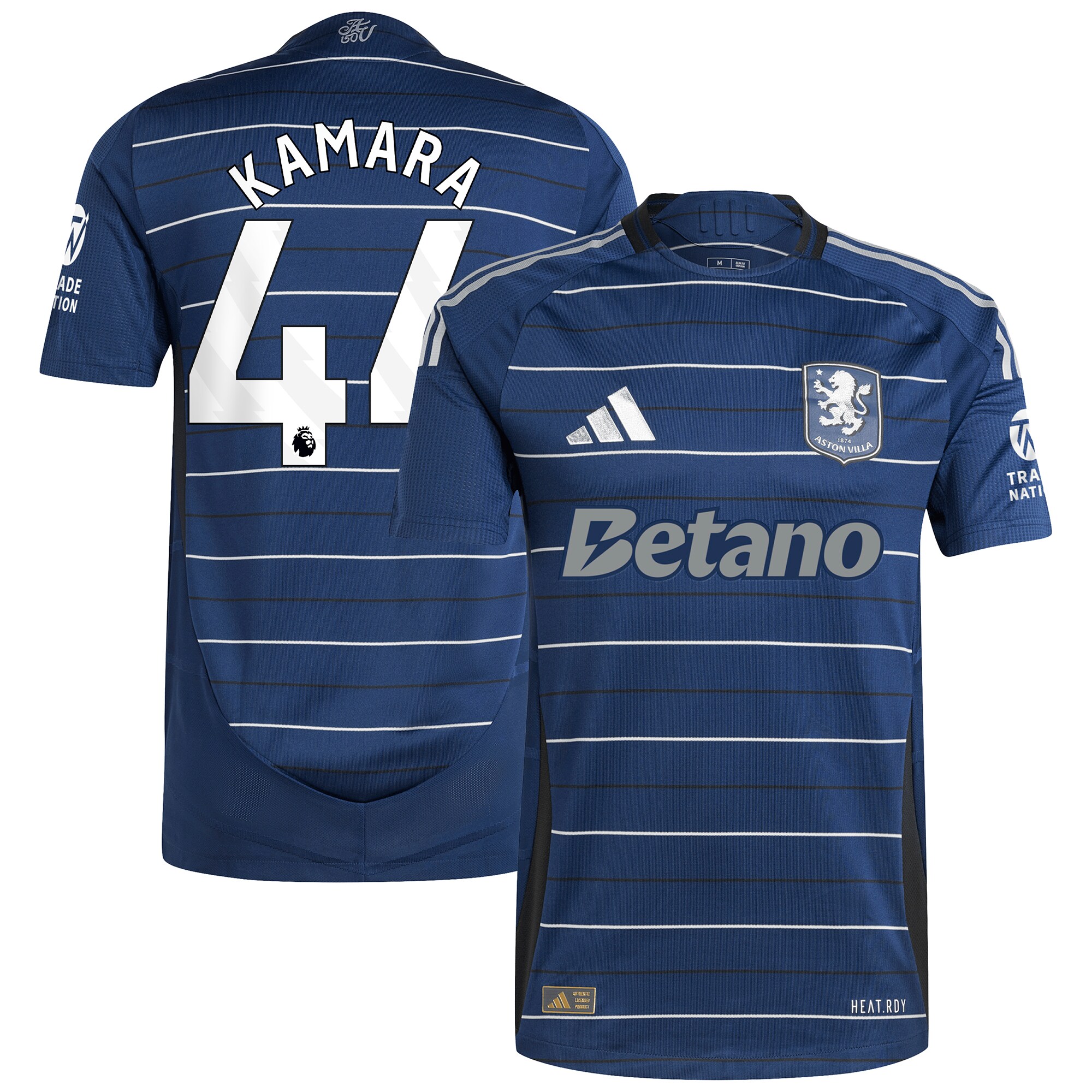 aston villa adidas third authentic shirt 2024-25 with kamara 44 printing Collection | Official Aston Villa FC Gear Online