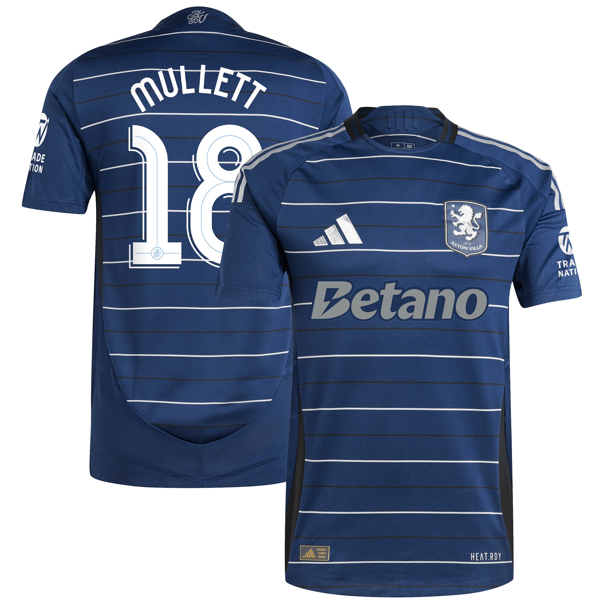 aston villa adidas third authentic shirt 2024-25 with mullett 18 cup printing Collection | Official Aston Villa FC Gear Online