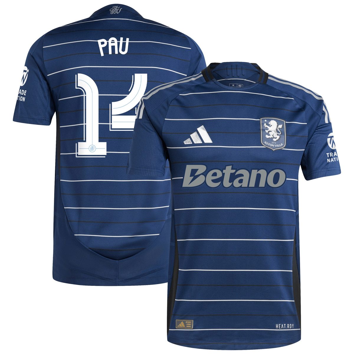 aston villa adidas third authentic shirt 2024-25 with pau 14 cup printing Collection | Official Aston Villa FC Gear Online