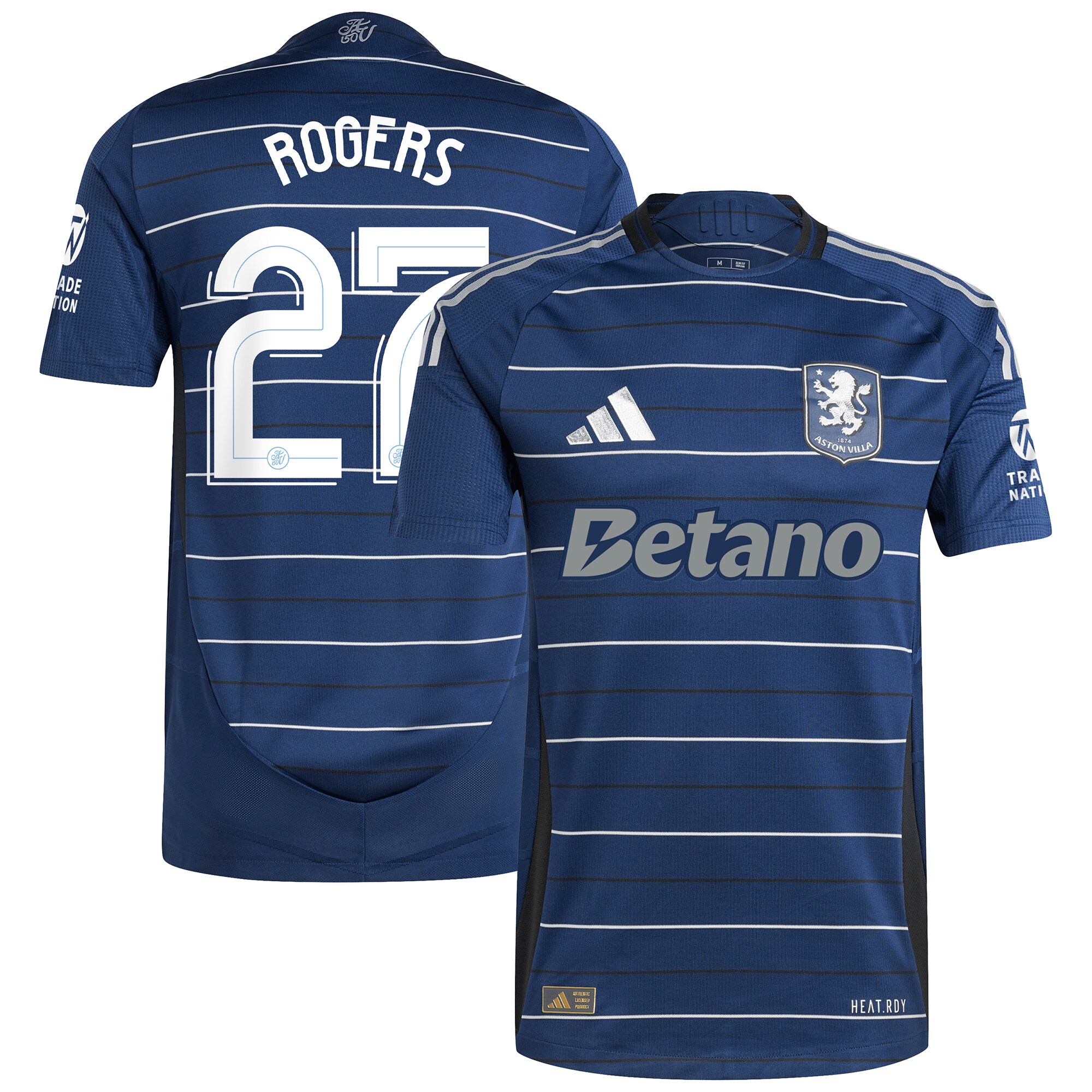 aston villa adidas third authentic shirt 2024-25 with rogers 27 cup printing Collection | Official Aston Villa FC Gear Online