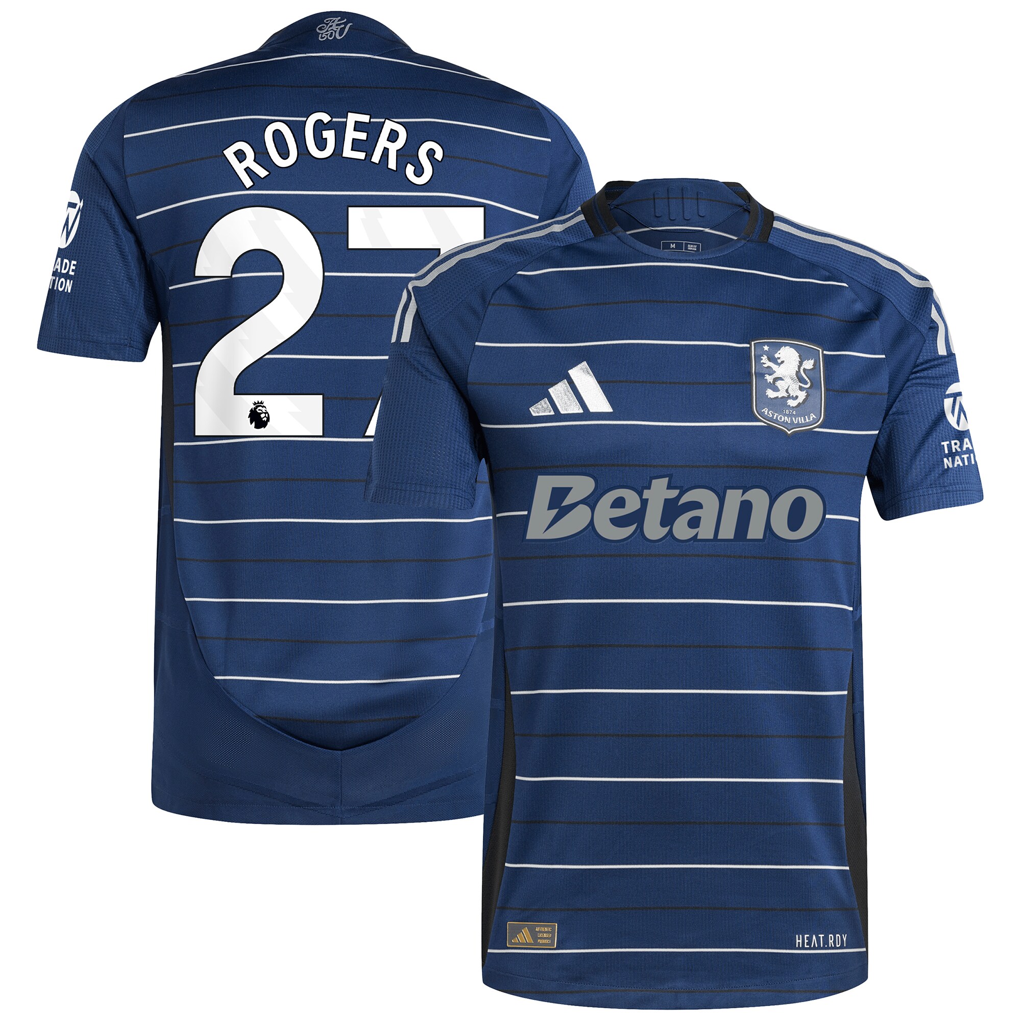 aston villa adidas third authentic shirt 2024-25 with rogers 27 printing Collection | Official Aston Villa FC Gear Online