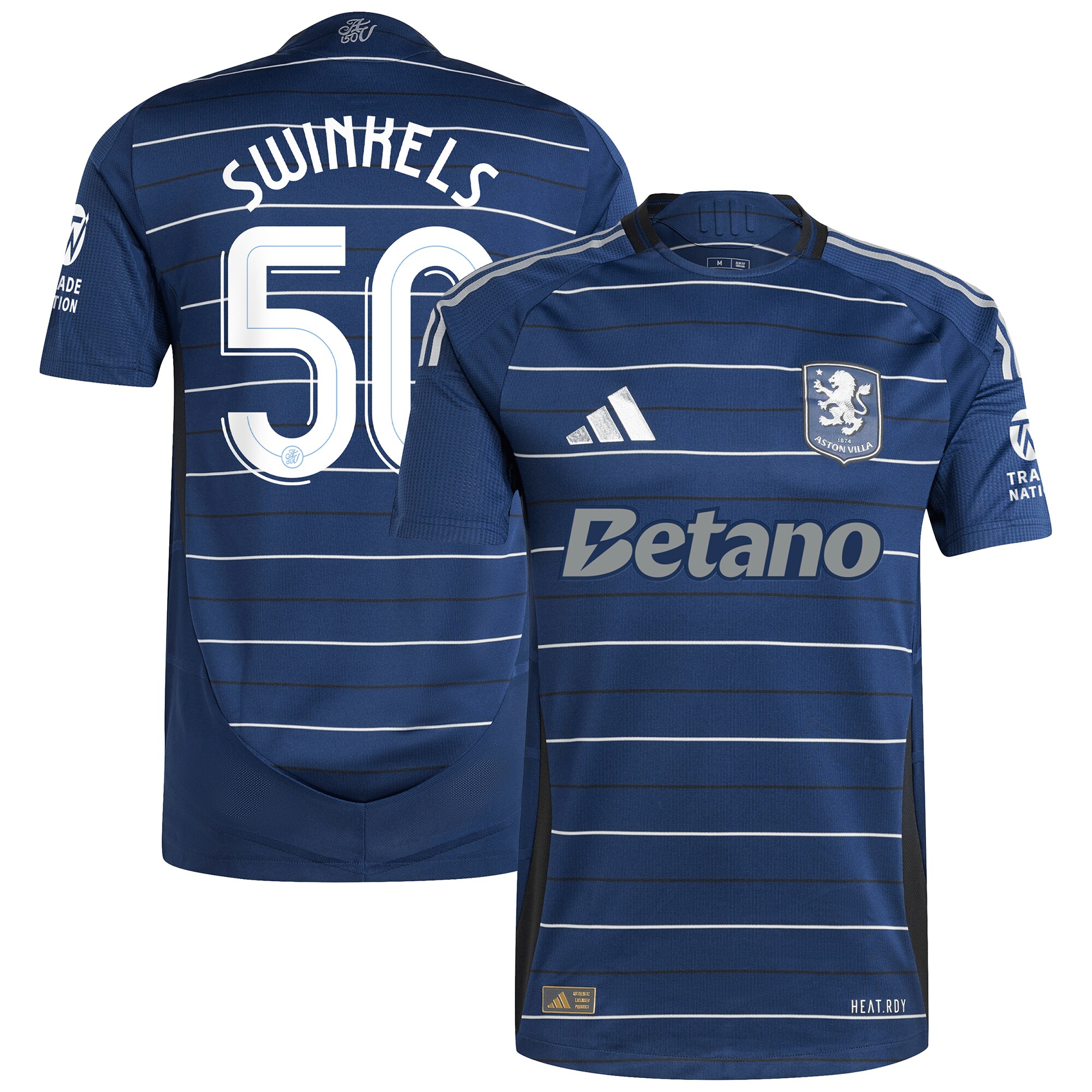 aston villa adidas third authentic shirt 2024-25 with swinkels 50 cup printing Collection | Official Aston Villa FC Gear Online