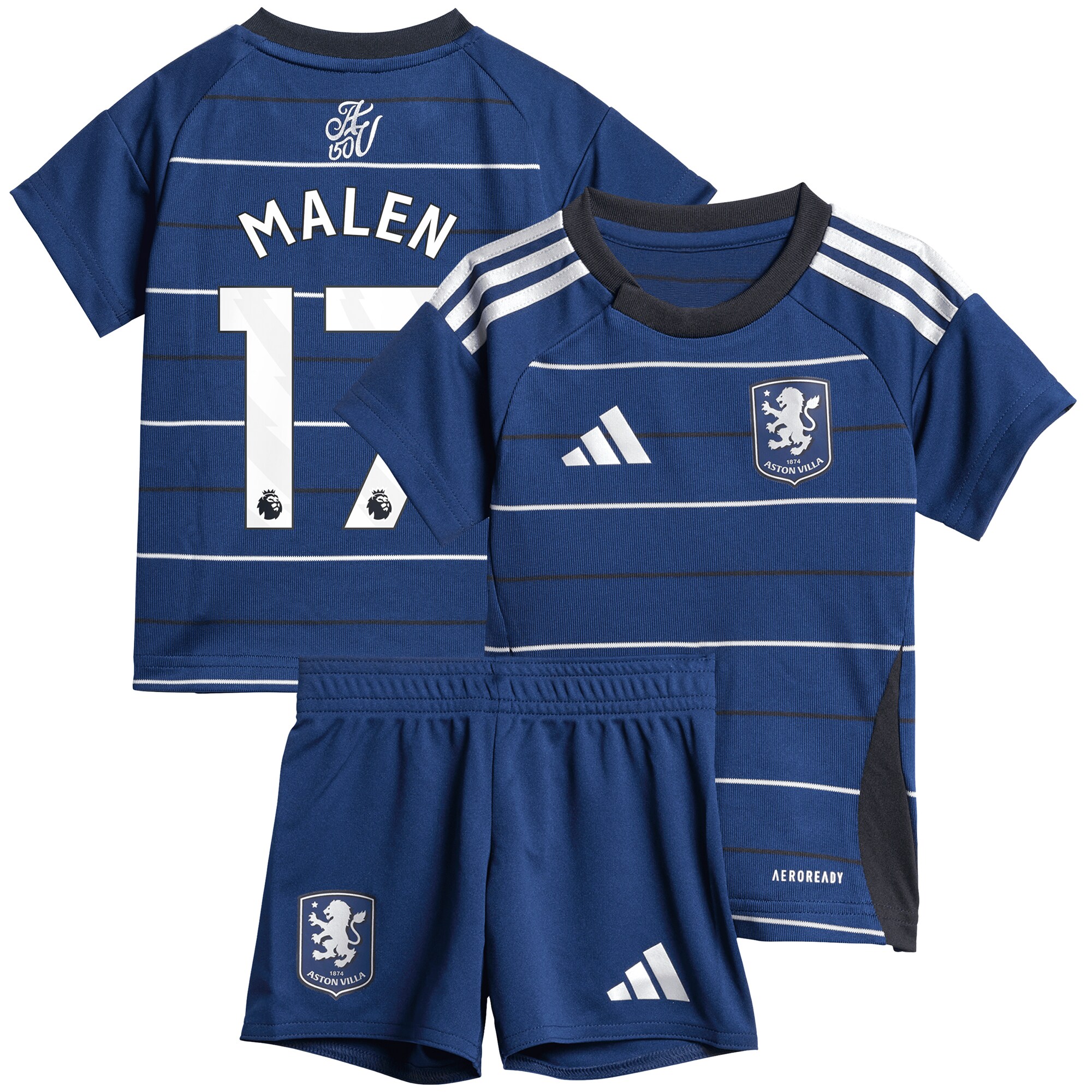 aston villa adidas third baby kit 2024-25 with malen 17 printing Collection | Official Aston Villa FC Gear Online