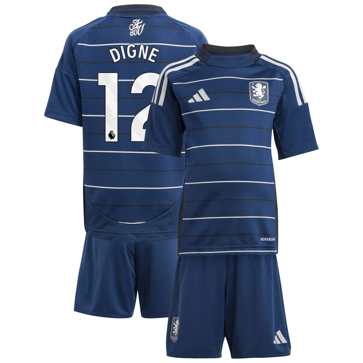 aston villa adidas third minikit 2024-25 with digne 12 printing Collection | Official Aston Villa FC Gear Online