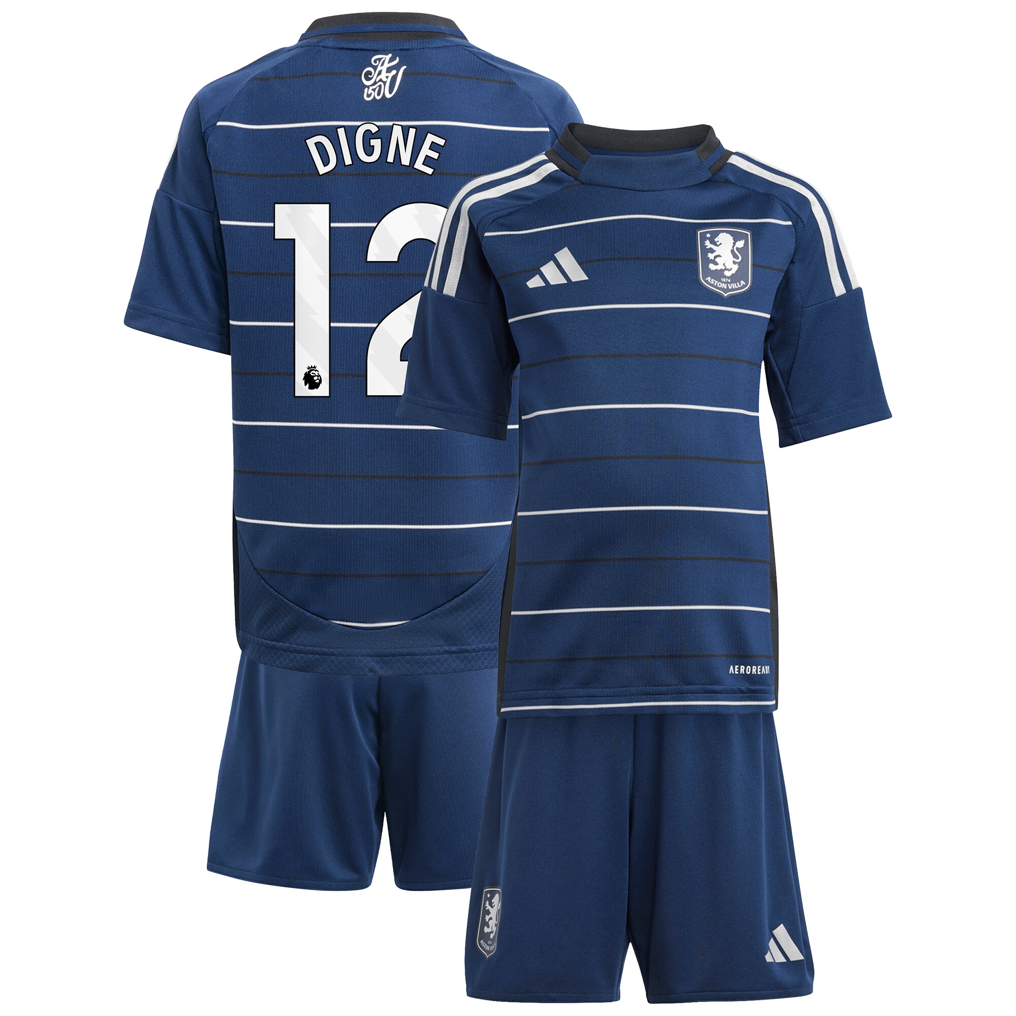 aston villa adidas third minikit 2024-25 with digne 12 printing Collection | Official Aston Villa FC Gear Online