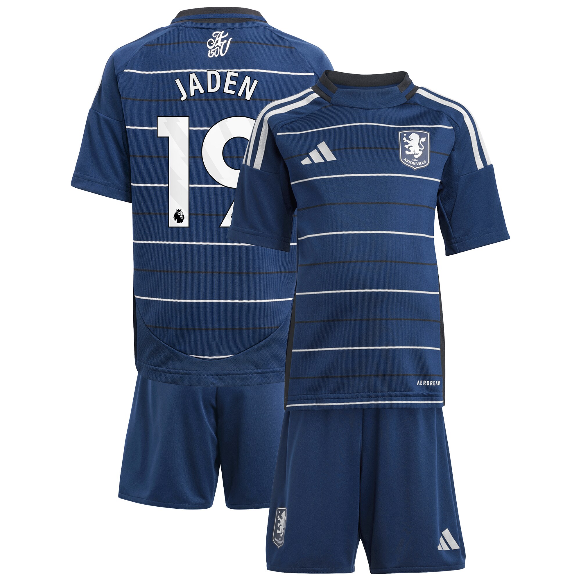 aston villa adidas third minikit 2024-25 with jaden 19 printing Collection | Official Aston Villa FC Gear Online