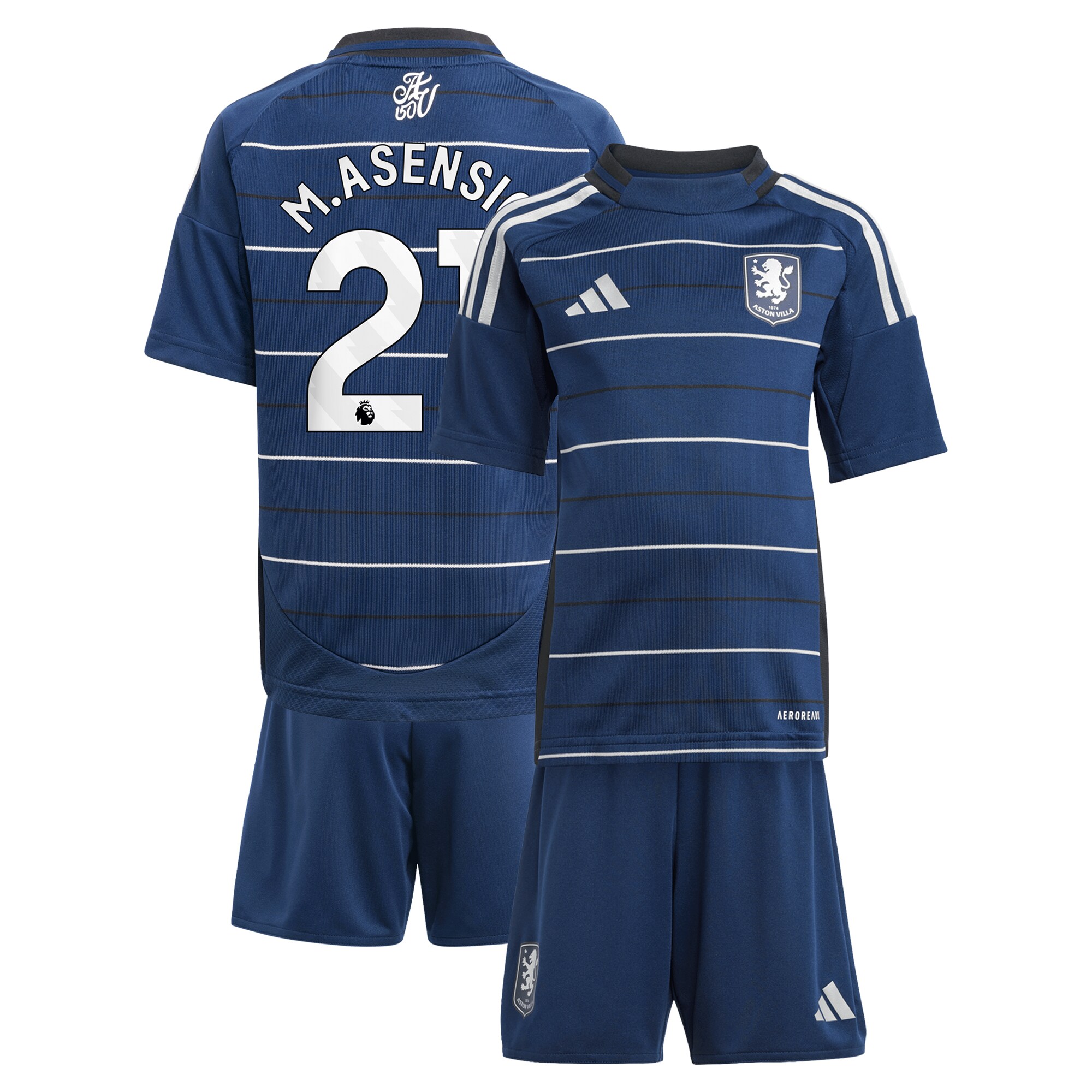 aston villa adidas third minikit 2024-25 with m.asensio 21 printing Collection | Official Aston Villa FC Gear Online