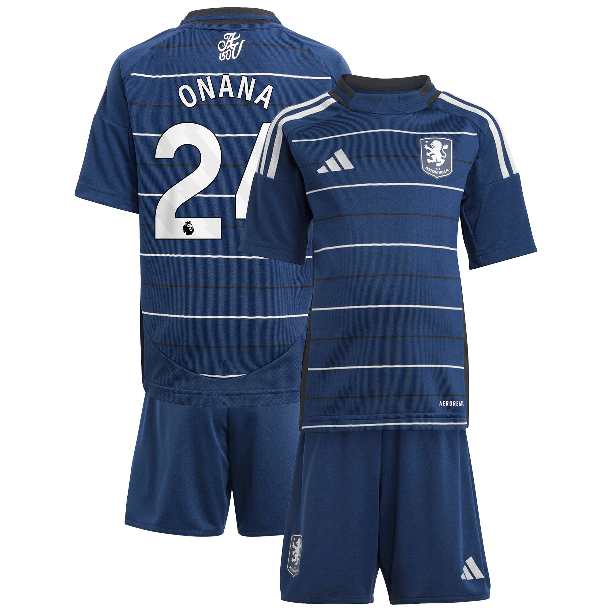 aston villa adidas third minikit 2024-25 with onana 24 printing Collection | Official Aston Villa FC Gear Online