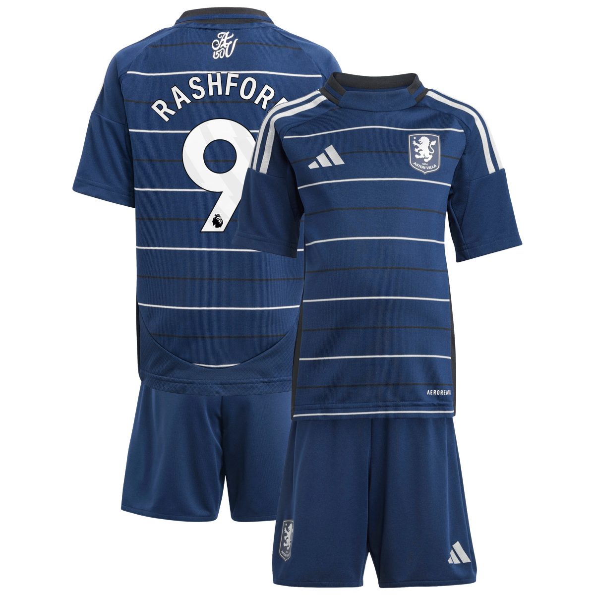 aston villa adidas third minikit 2024-25 with rashford 9 printing Collection | Official Aston Villa FC Gear Online