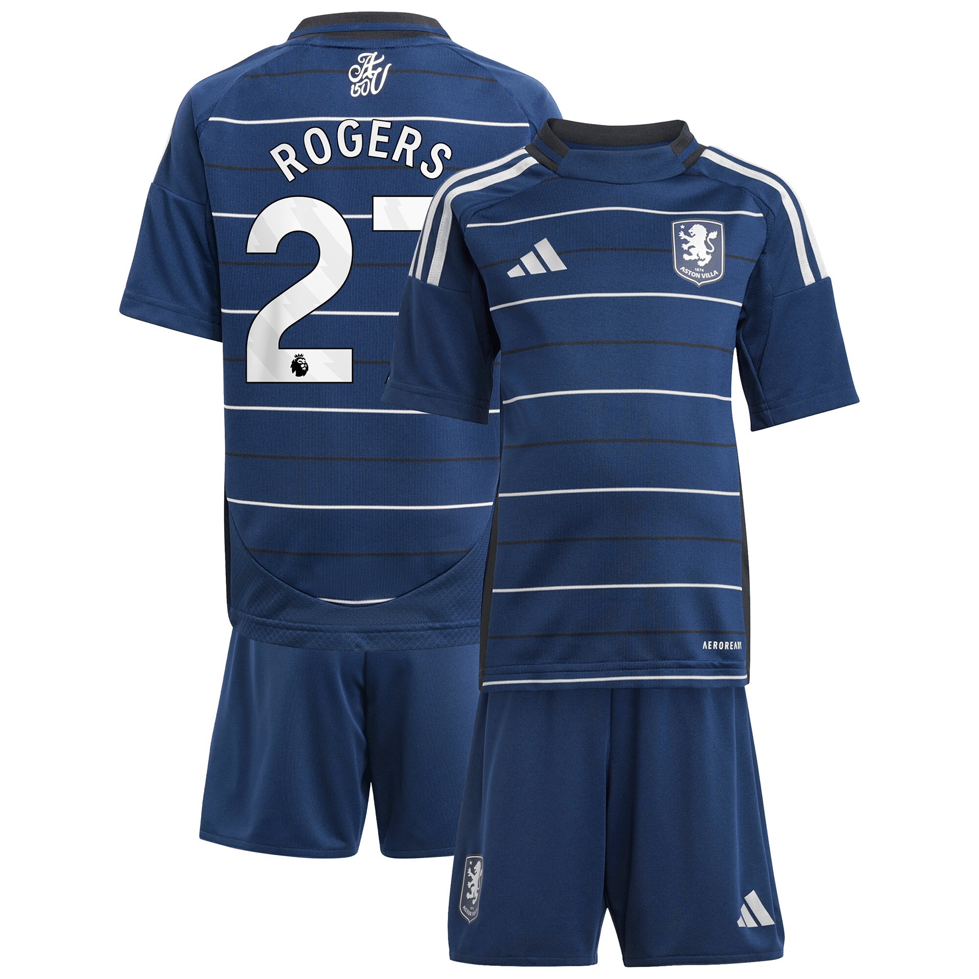 aston villa adidas third minikit 2024-25 with rogers 27 printing Collection | Official Aston Villa FC Gear Online