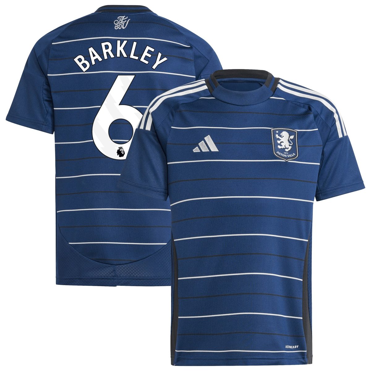 aston villa adidas third shirt 2024-25 – kids with barkley 6 printing Collection | Official Aston Villa FC Gear Online