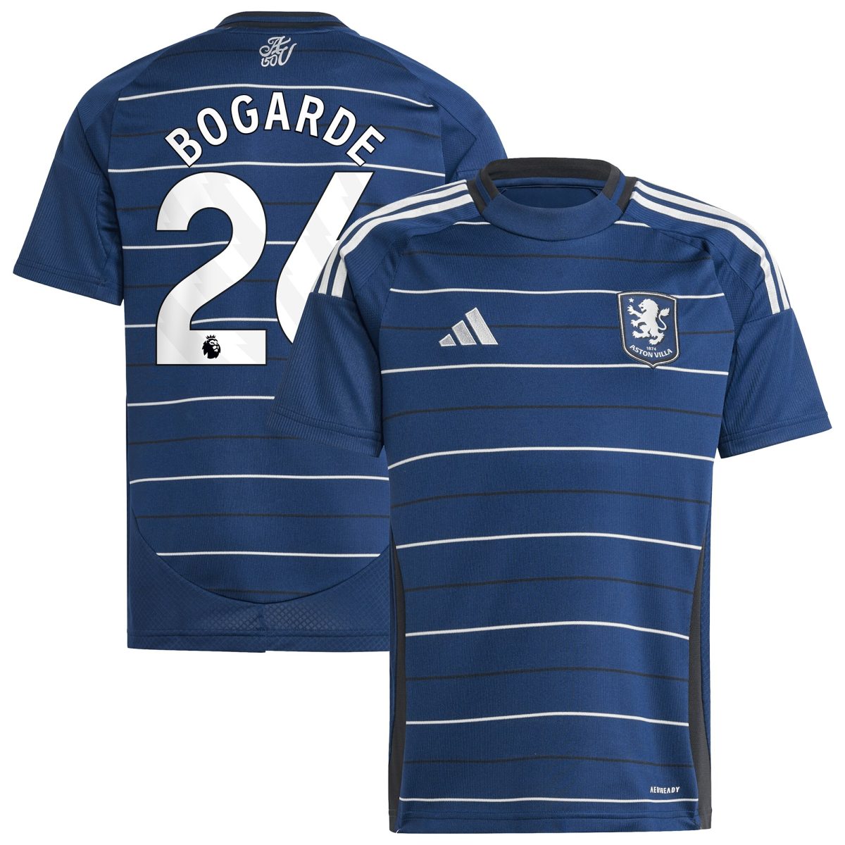 aston villa adidas third shirt 2024-25 – kids with bogarde 26 printing Collection | Official Aston Villa FC Gear Online