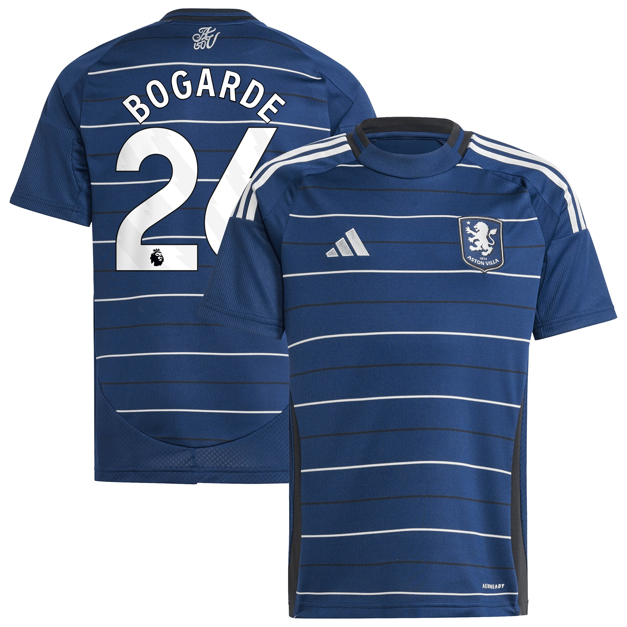 aston villa adidas third shirt 2024-25 – kids with bogarde 26 printing Collection | Official Aston Villa FC Gear Online
