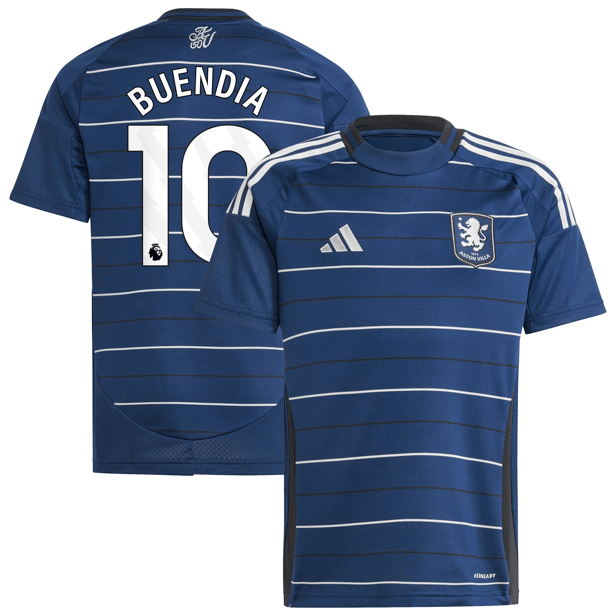 aston villa adidas third shirt 2024-25 – kids with buendia 10 printing Collection | Official Aston Villa FC Gear Online