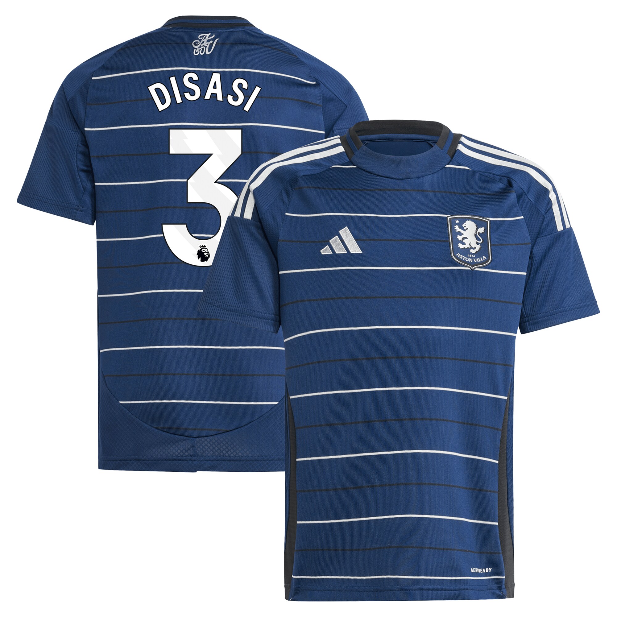 aston villa adidas third shirt 2024-25 – kids with disasi 3 printing Collection | Official Aston Villa FC Gear Online