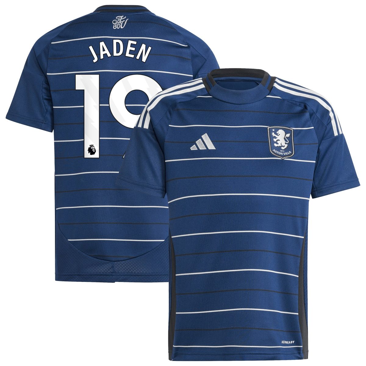 aston villa adidas third shirt 2024-25 – kids with jaden 19 printing Collection | Official Aston Villa FC Gear Online