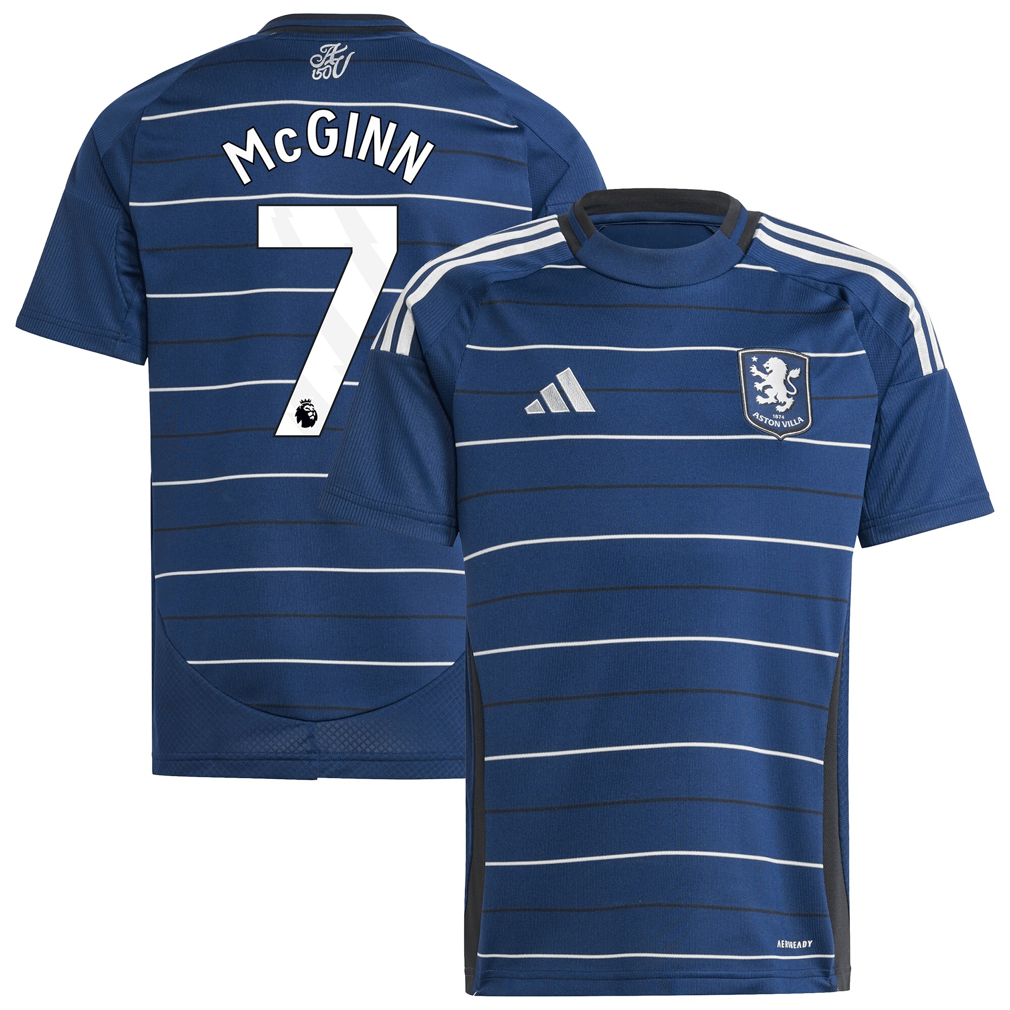 aston villa adidas third shirt 2024-25 – kids with mcginn 7 printing Collection | Official Aston Villa FC Gear Online