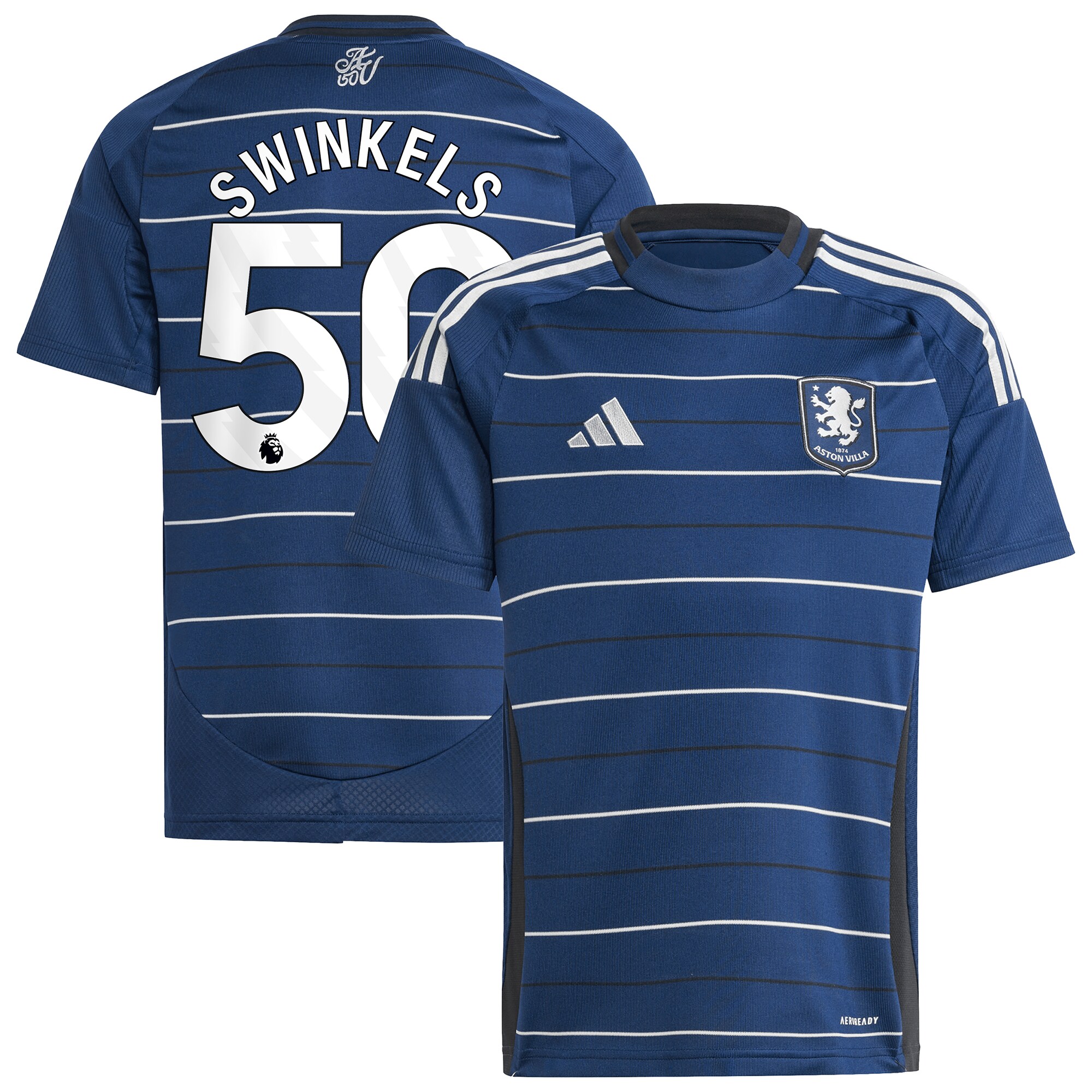 aston villa adidas third shirt 2024-25 – kids with swinkels 50 printing Collection | Official Aston Villa FC Gear Online