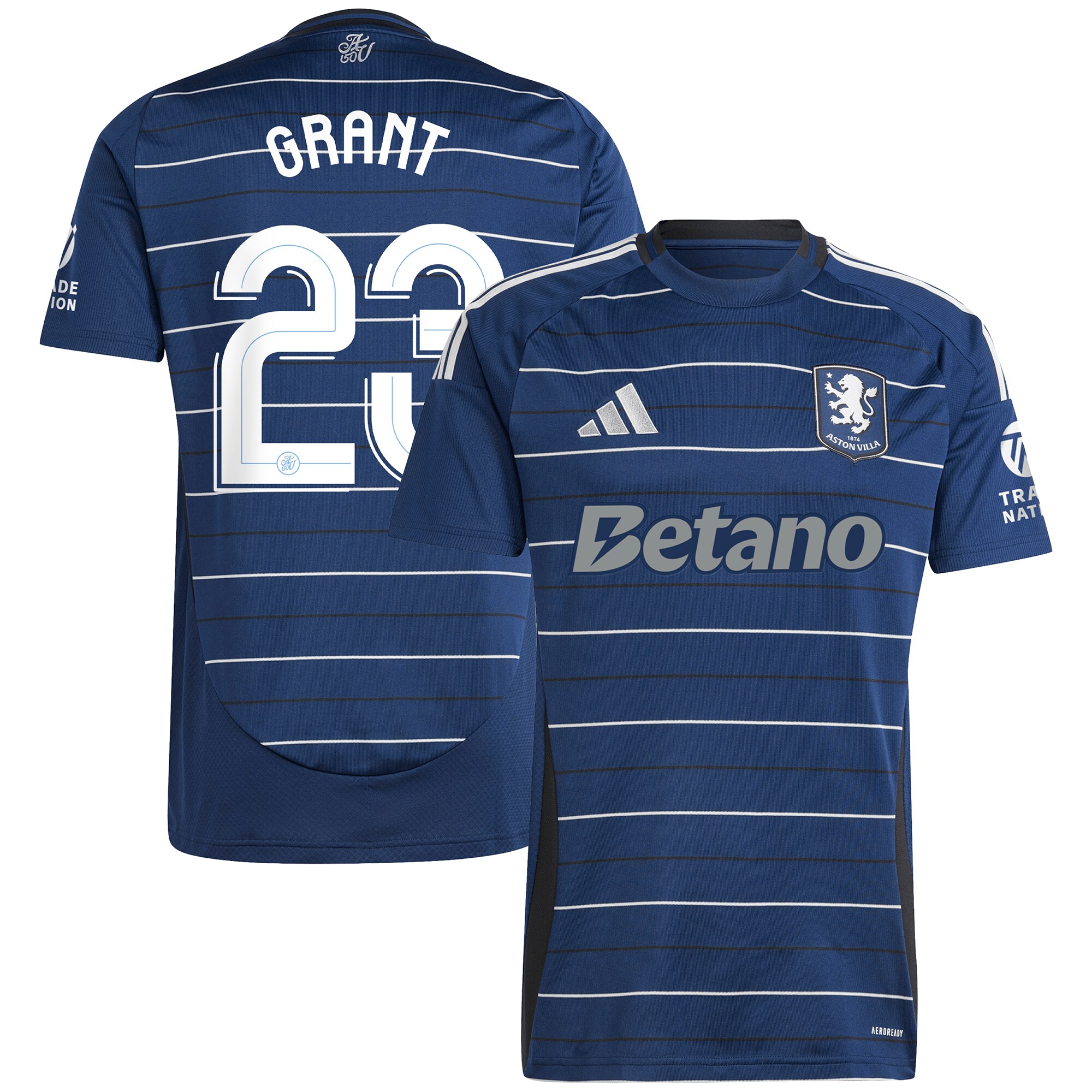 aston villa adidas third shirt 2024-25 with grant 23 cup printing Collection | Official Aston Villa FC Gear Online