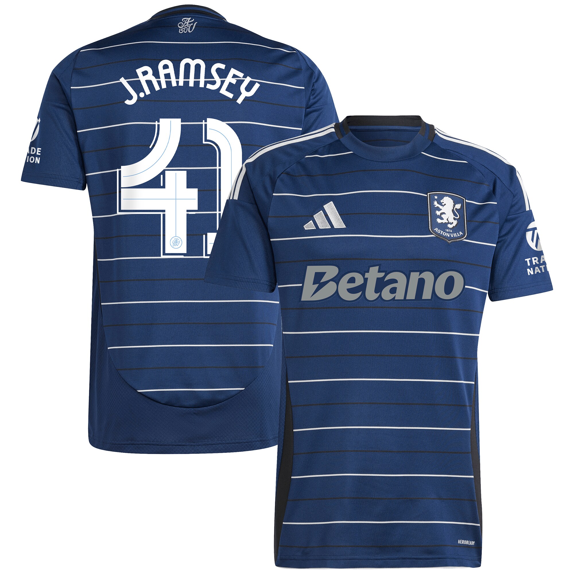 aston villa adidas third shirt 2024-25 with j. ramsey 41 cup printing Collection | Official Aston Villa FC Gear Online