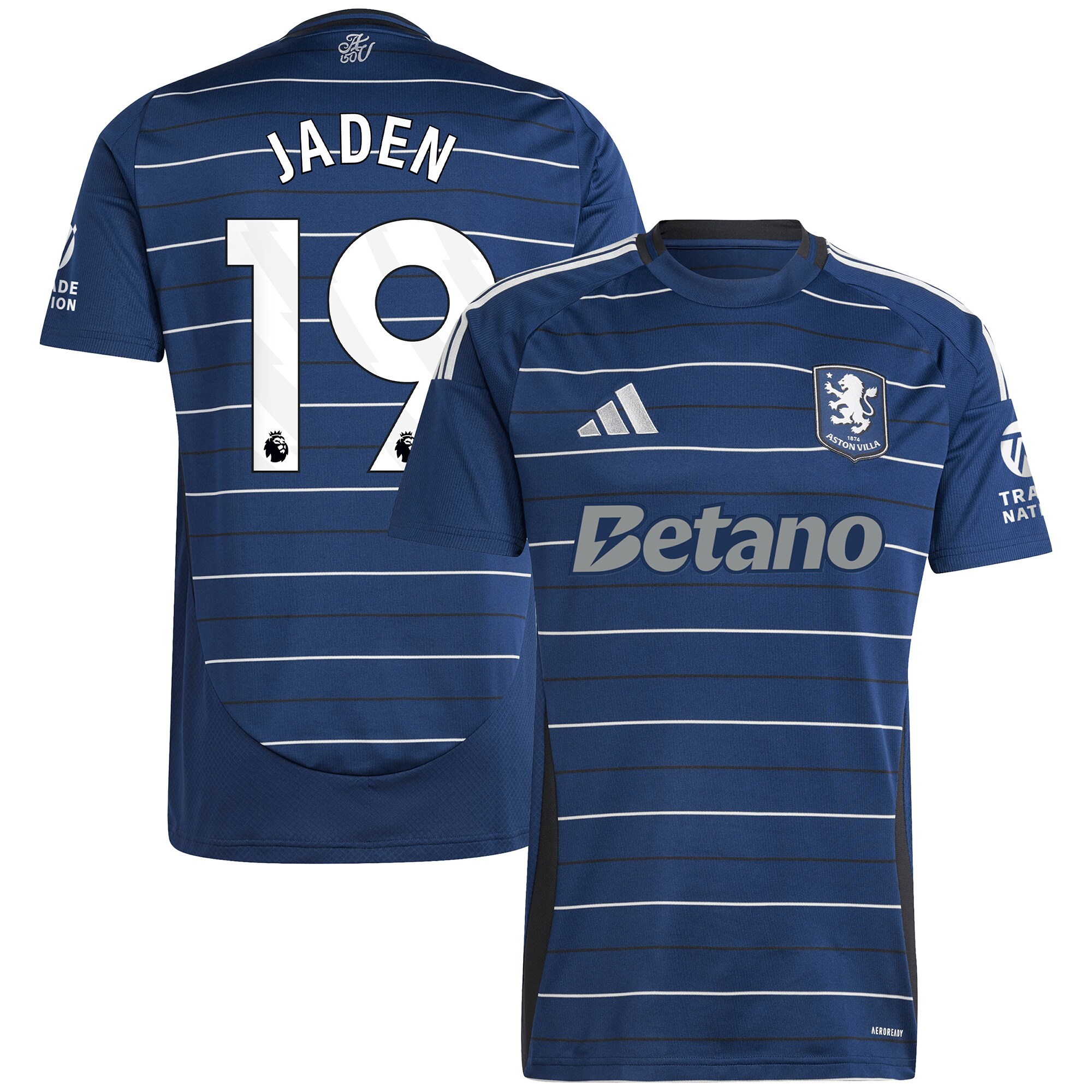 aston villa adidas third shirt 2024-25 with jaden 19 printing Collection | Official Aston Villa FC Gear Online