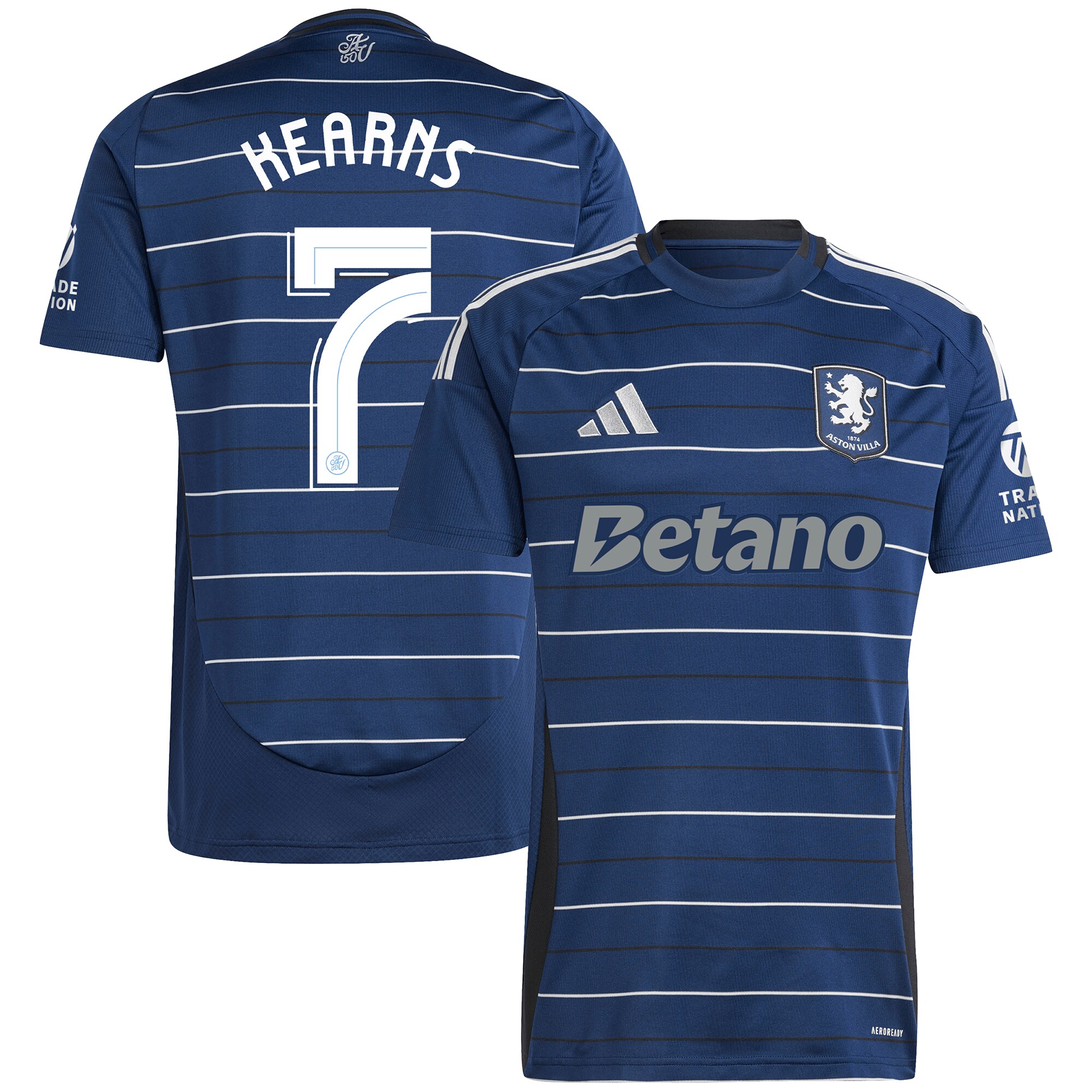 aston villa adidas third shirt 2024-25 with kearns 7 cup printing Collection | Official Aston Villa FC Gear Online
