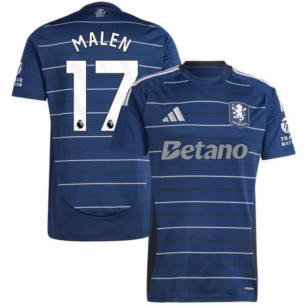 aston villa adidas third shirt 2024-25 with malen 17 printing Collection | Official Aston Villa FC Gear Online