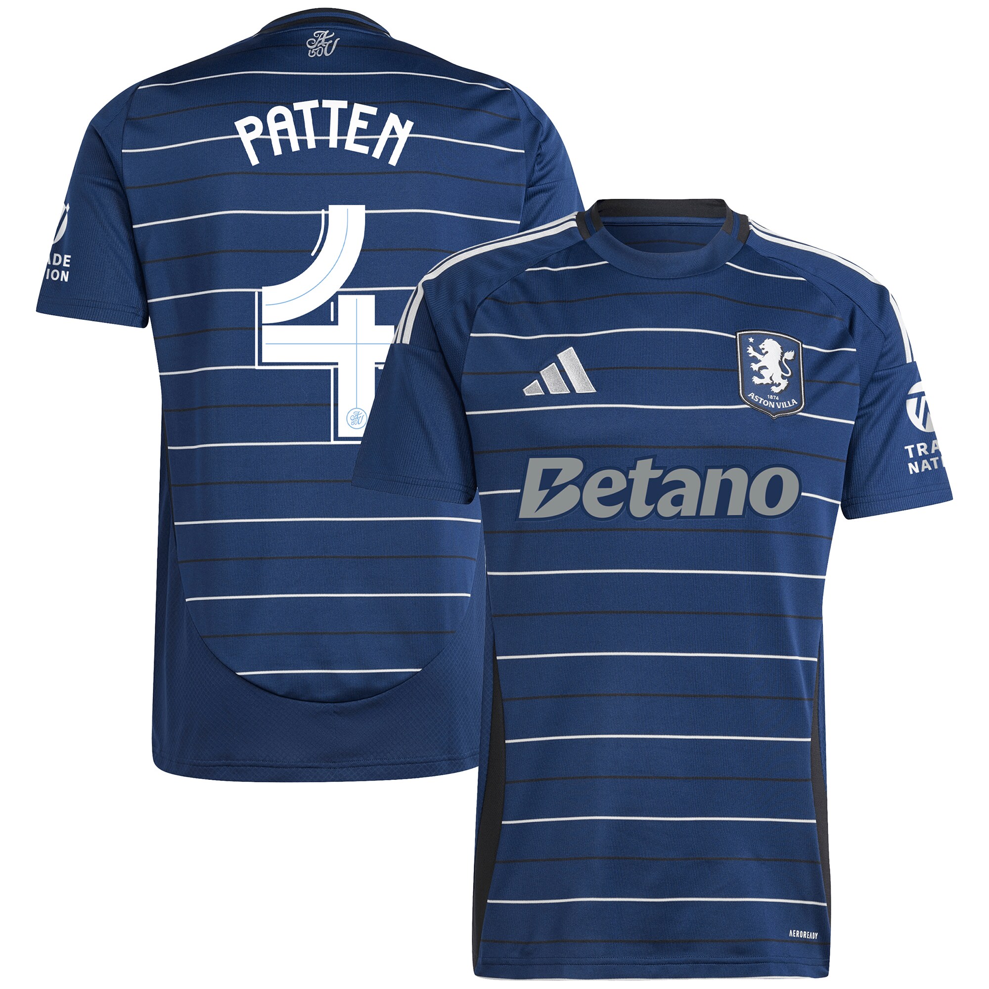 aston villa adidas third shirt 2024-25 with patten 4 cup printing Collection | Official Aston Villa FC Gear Online