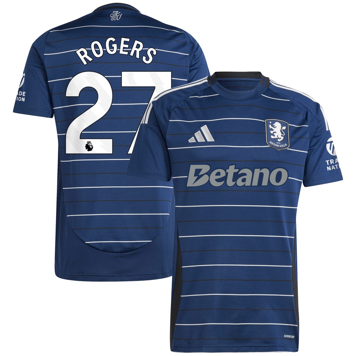 aston villa adidas third shirt 2024-25 with rogers 27 printing Collection | Official Aston Villa FC Gear Online